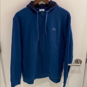 PRICE DROP Lacoste Blue Hoodie Size L